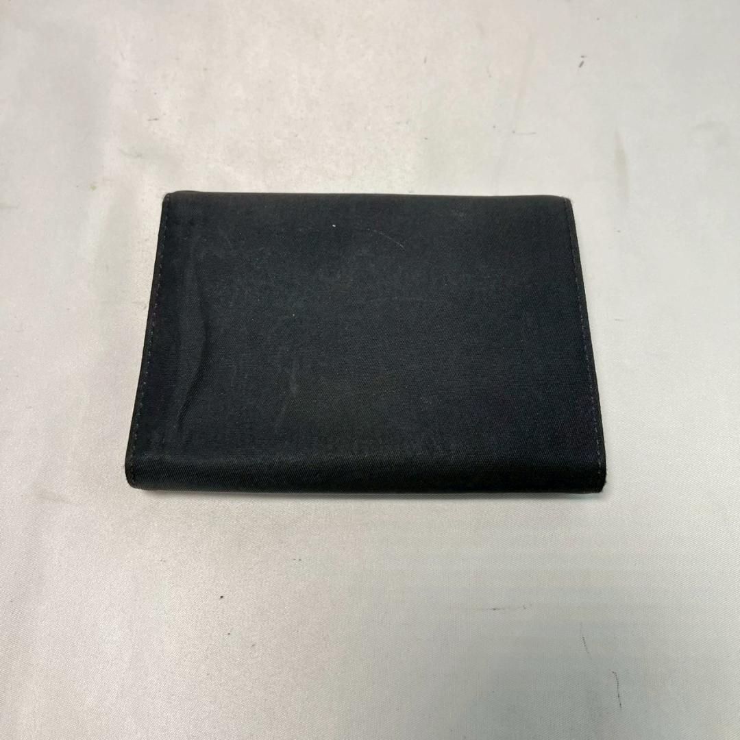 【希少✨牛革/美品】プラダ　折り財布　三角ロゴ　正規品　ブラック　コンパクト　稀 PRADA 三つ折り財布 レディース 三角ロゴ ブラック美品 - メルカリ