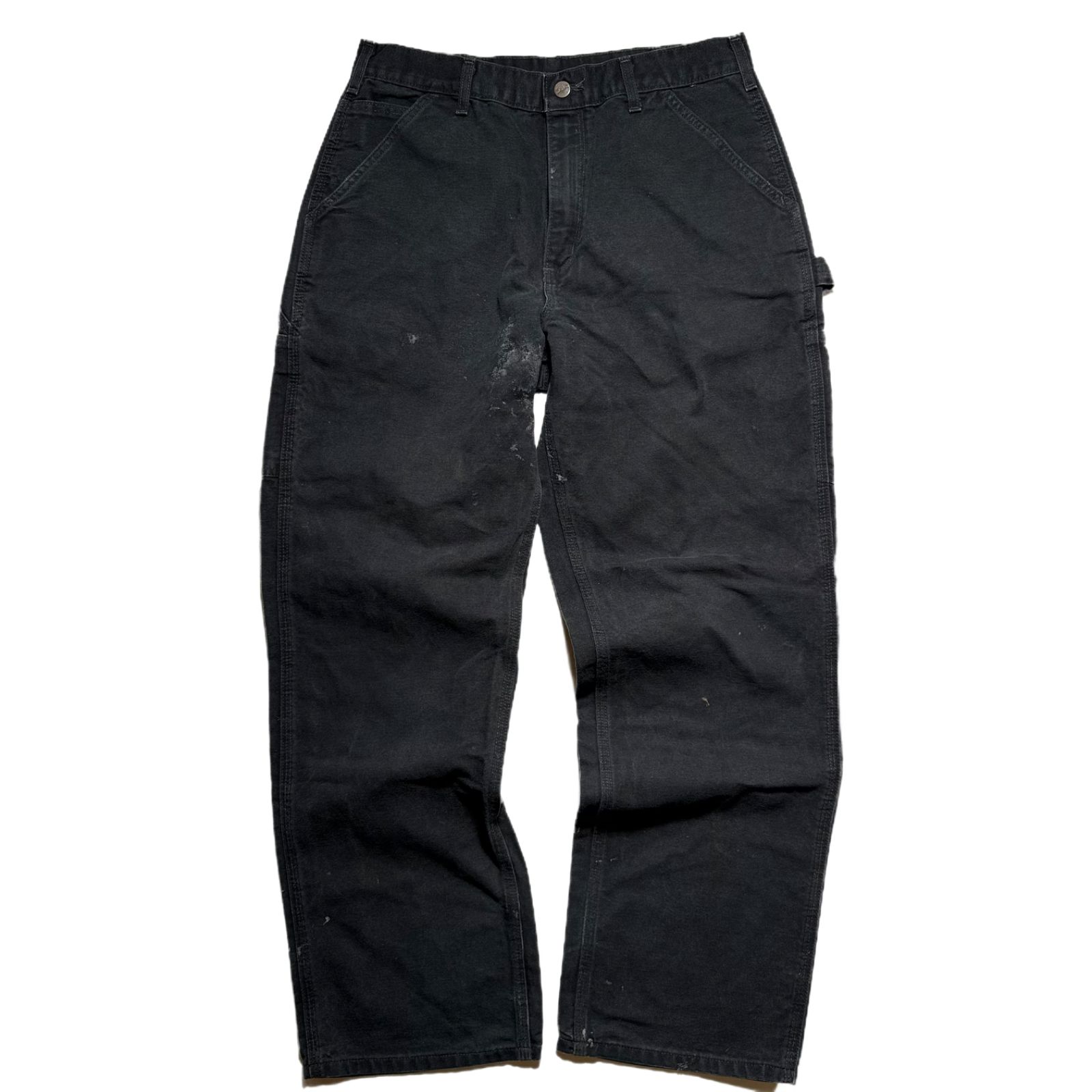 カーハート ペインターパンツ メキシコ製 刺繍 ブラック 33×32 Carhartt カーハート ブラック ペインターダックパンツ メキシコ製