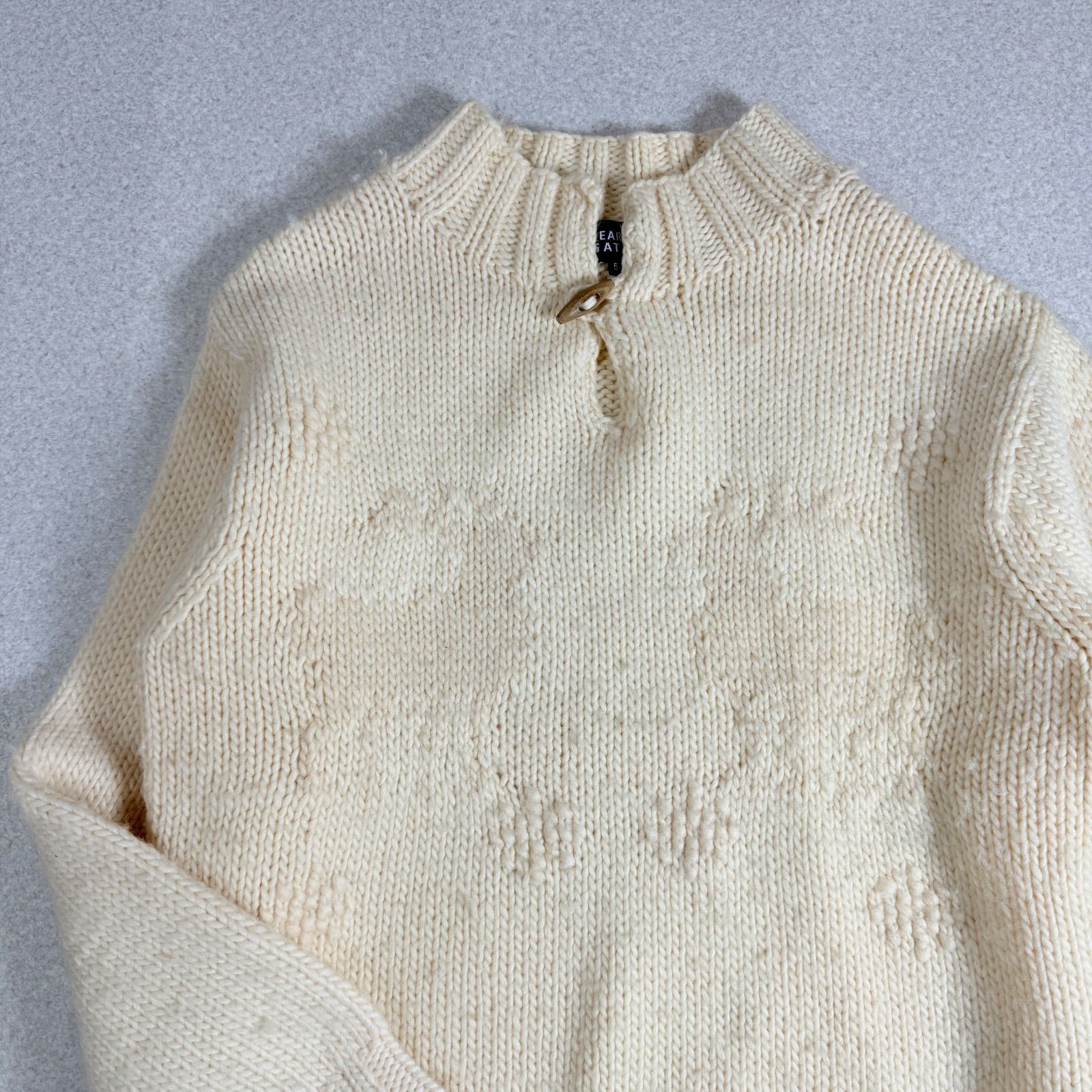 希少デザイン PEARLY GATES パーリーゲイツ モックネック ウール100