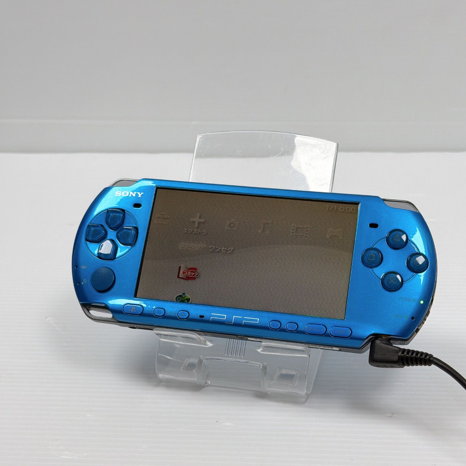 美品 PSP3000ブルー 付属品完備③極美品】箱付き 付属品完備 PSP-3000 