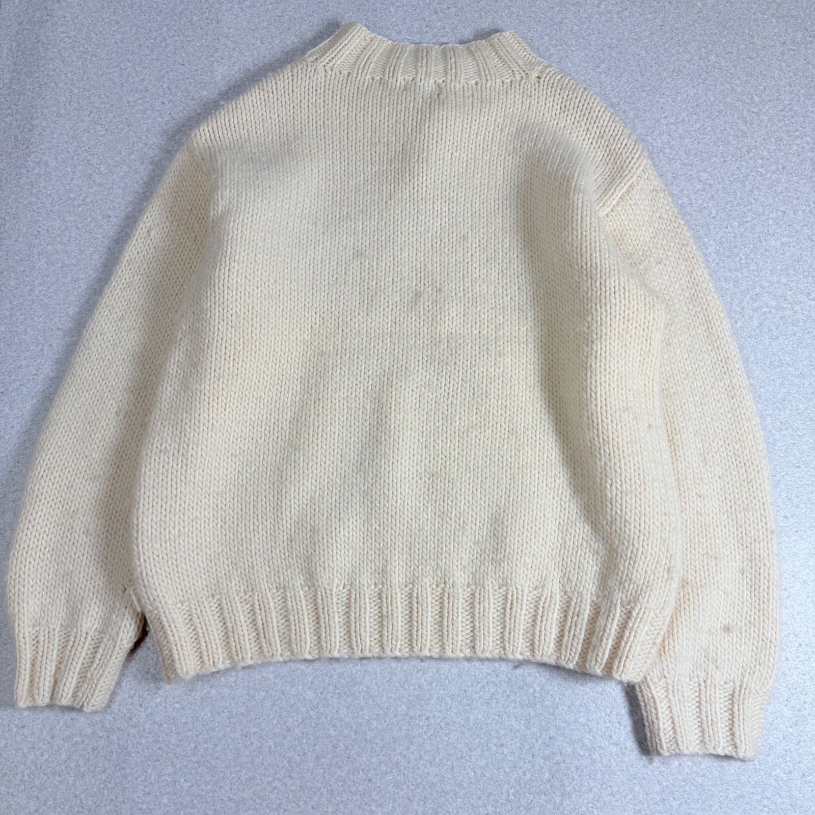 現行モデル　パーリーゲイツ　ニット　秋冬　セーター　5 L 白　ホワイト　モック 希少デザイン PEARLY GATES パーリーゲイツ モックネック ウール100