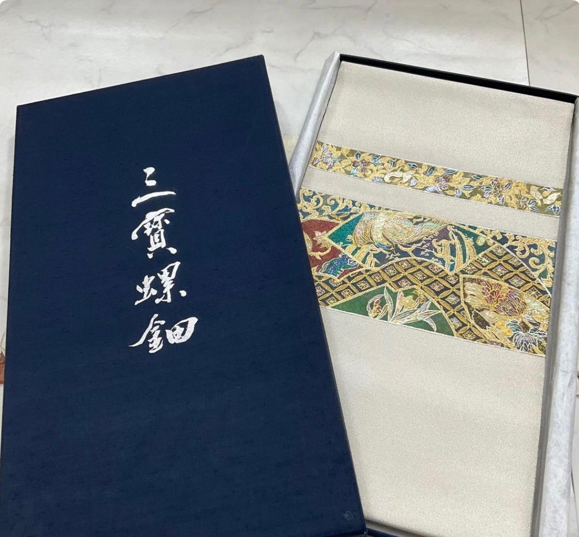 ○kimono+one○kimonoarisa○厳選○未使用○螺鈿三寶○永井白鷗作