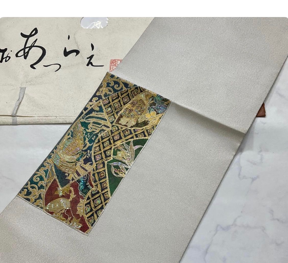 ○kimono+one○kimonoarisa○厳選○未使用○螺鈿三寶○永井白鷗作