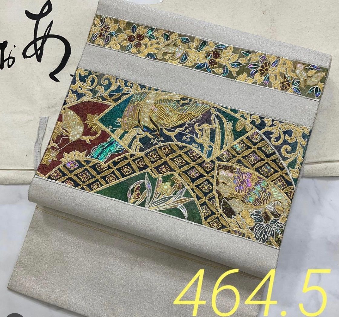 ○kimono+one○kimonoarisa○厳選○未使用○螺鈿三寶○永井白鷗作