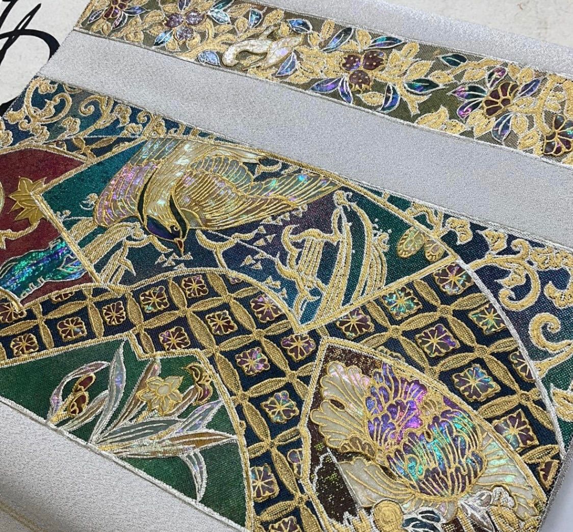 ○kimono+one○kimonoarisa○厳選○未使用○螺鈿三寶○永井白鷗作