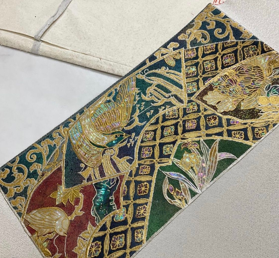 ○kimono+one○kimonoarisa○厳選○未使用○螺鈿三寶○永井白鷗作