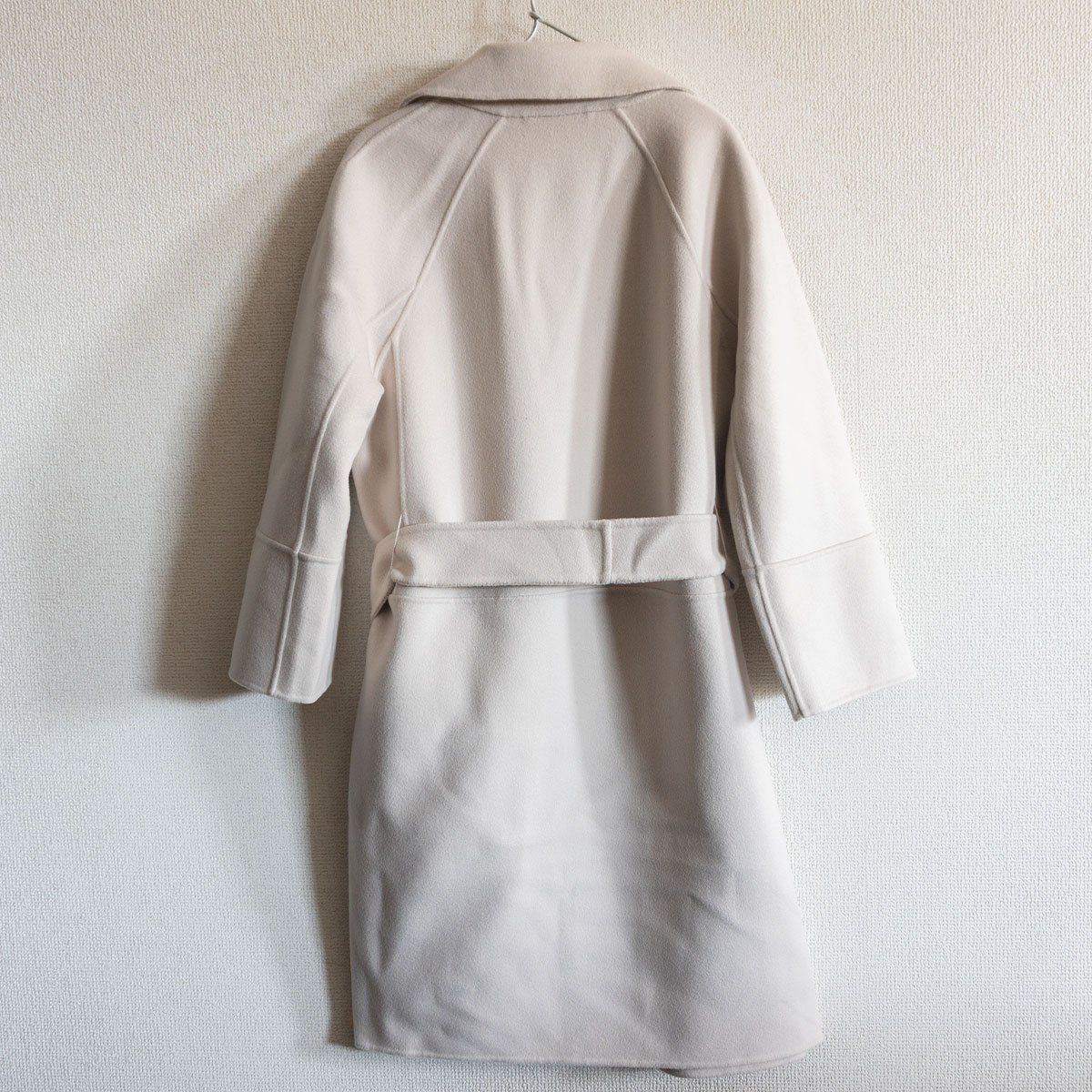 最高級】 S MAX MARA CUCITO A MANO 【ベルテッド リバー コート】34