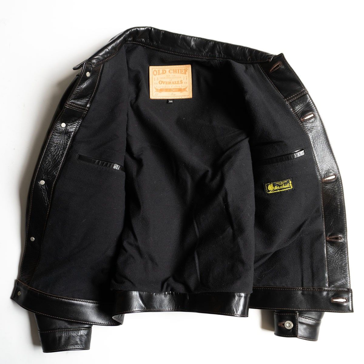 最高級】OLD CHIEF Y'2 LEATHER 【 HORSE 1st Type Jacket】38 ホース