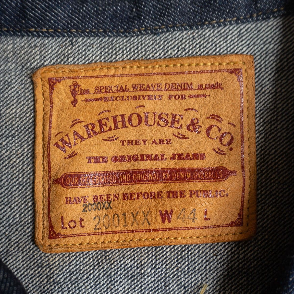 美品濃紺/ビッグサイズ/Tバック】 WAREHOUSE【2000XX 2001XX 1947MODEL  