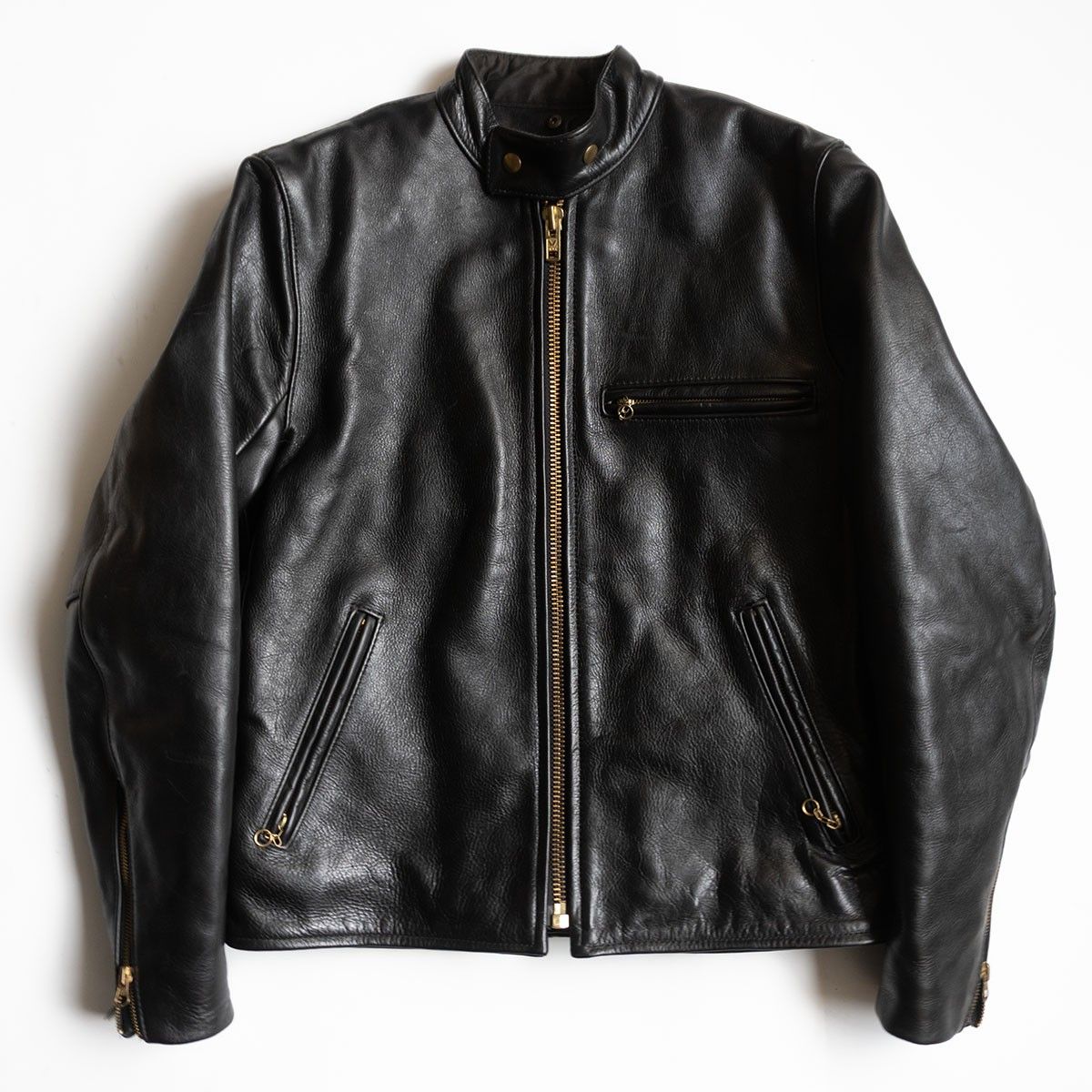 美品/廃盤モデル】 VANSON 【MODEL D シングルライダースジャケット