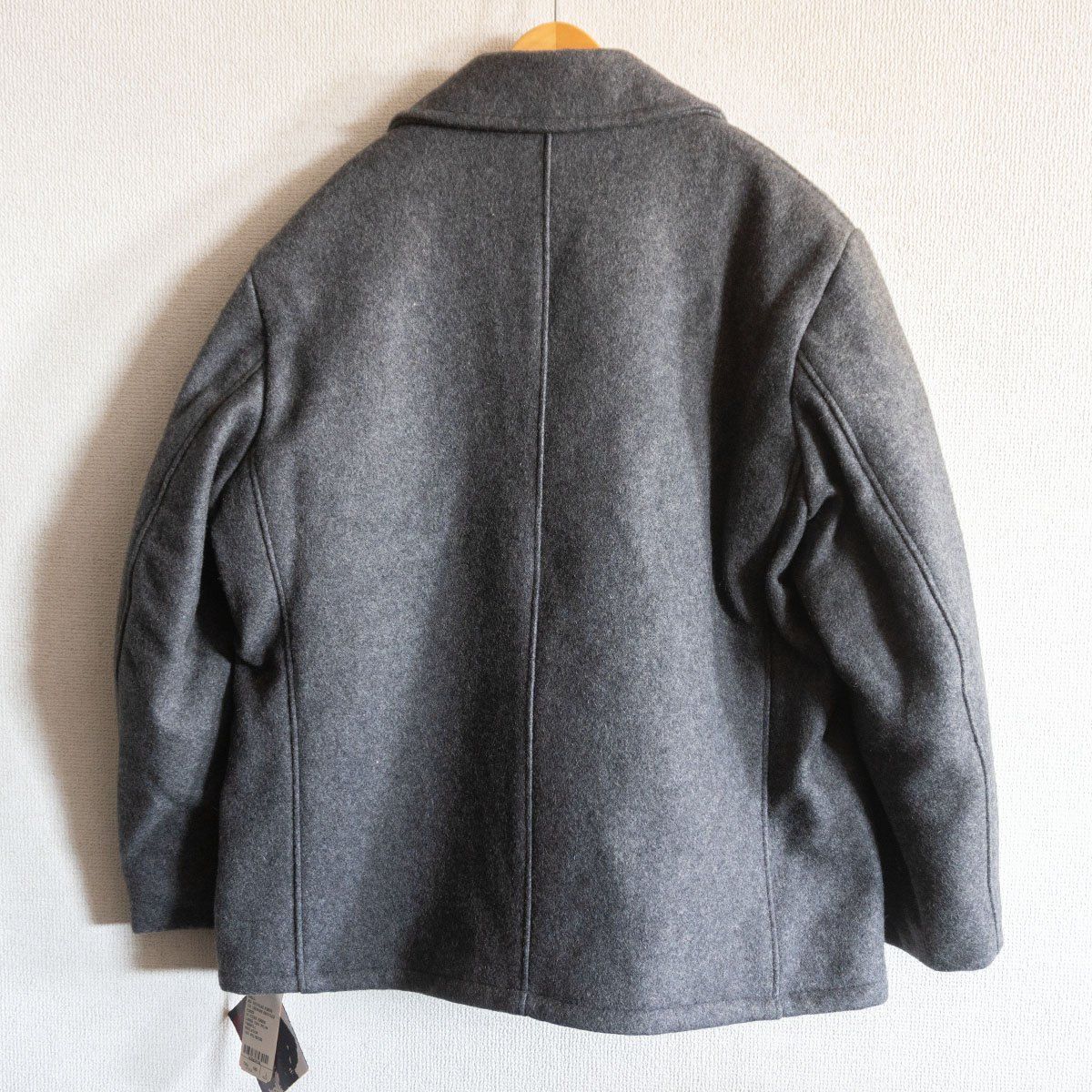 タグ付き未使用品】SCHOTT【736A シングル ピーコート】L グレー