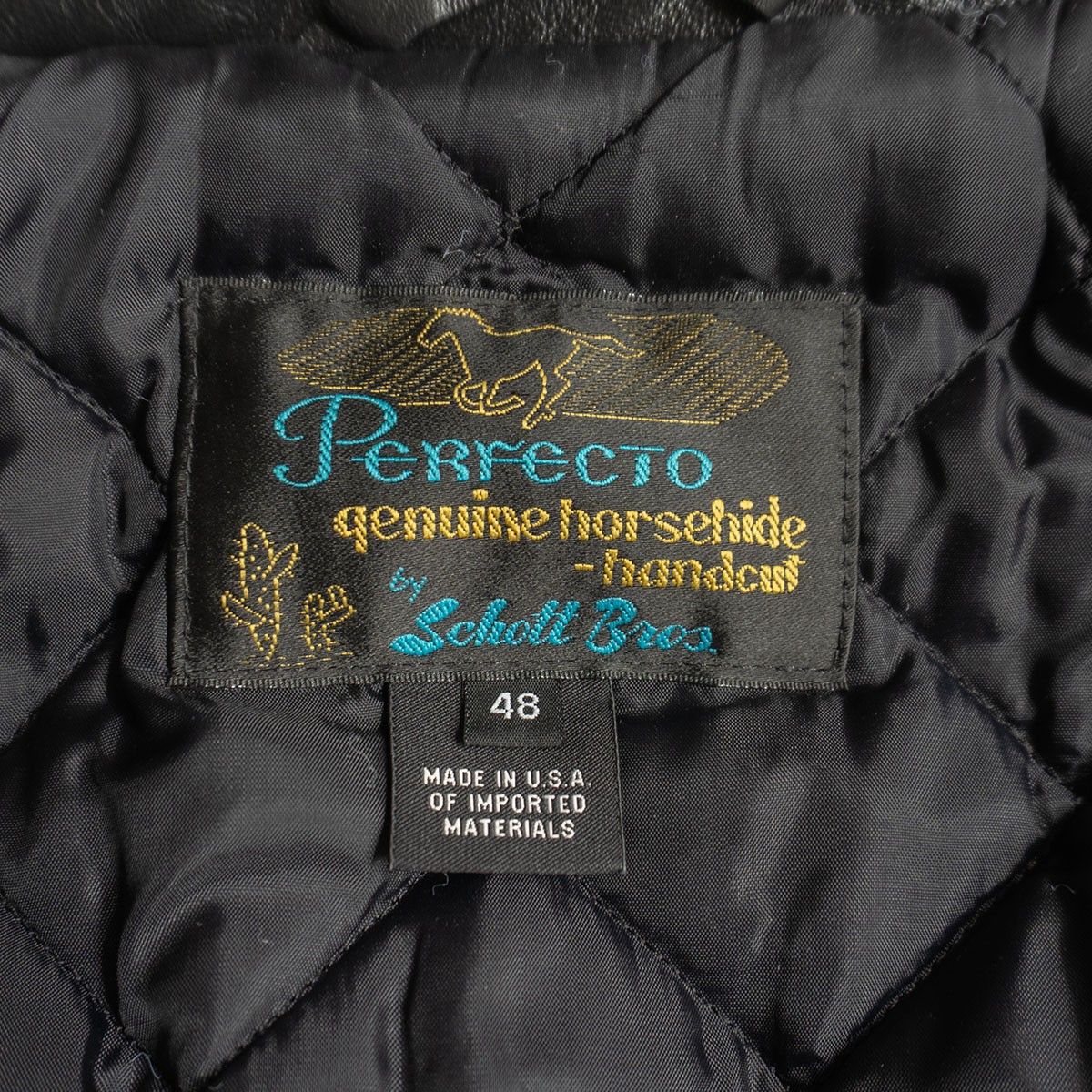 美品/ビッグサイズ】SCHOTT【641HH ホースハイド シングルライダース  