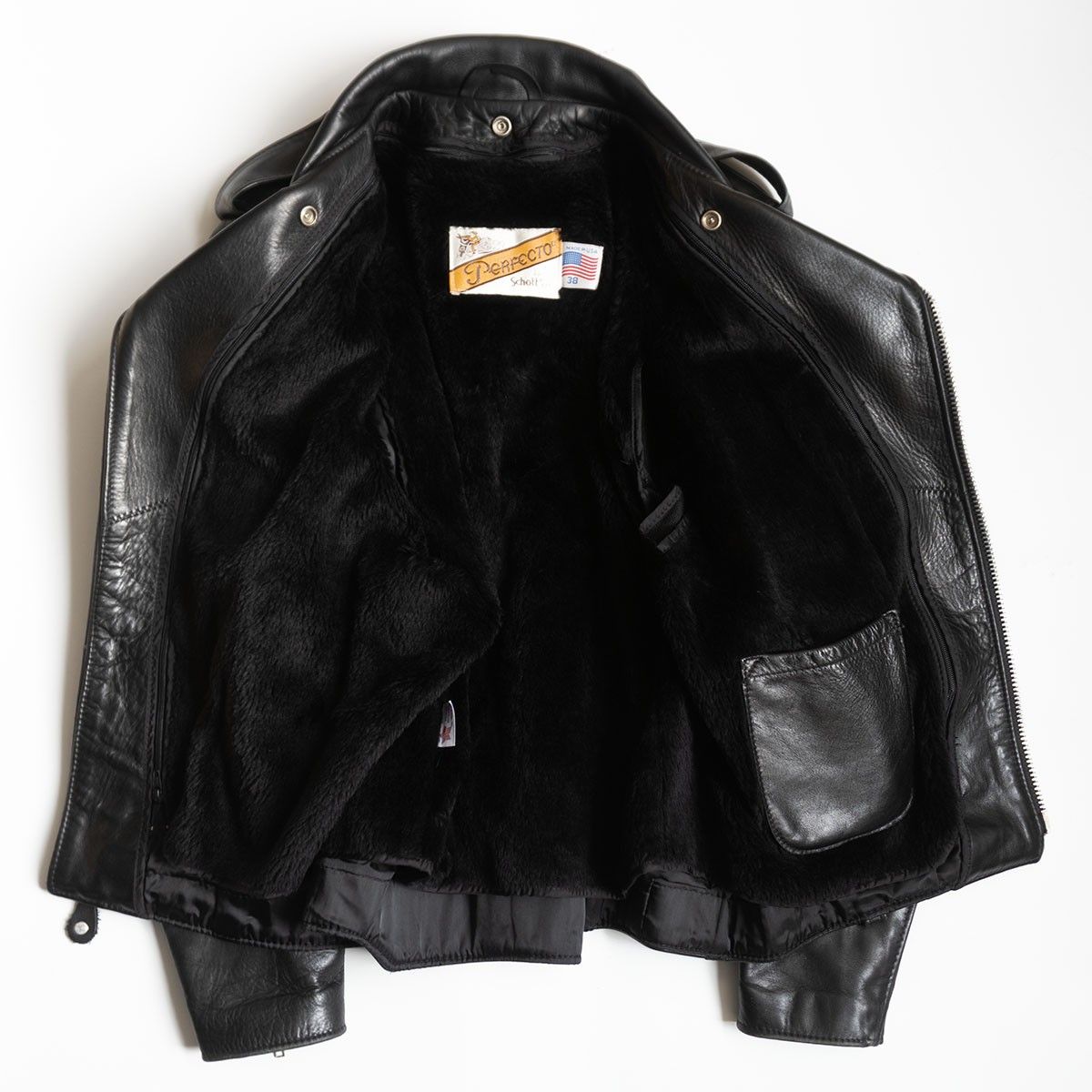 美品/希少モデル】SCHOTT【125/ダブルライダース ジャケット】38