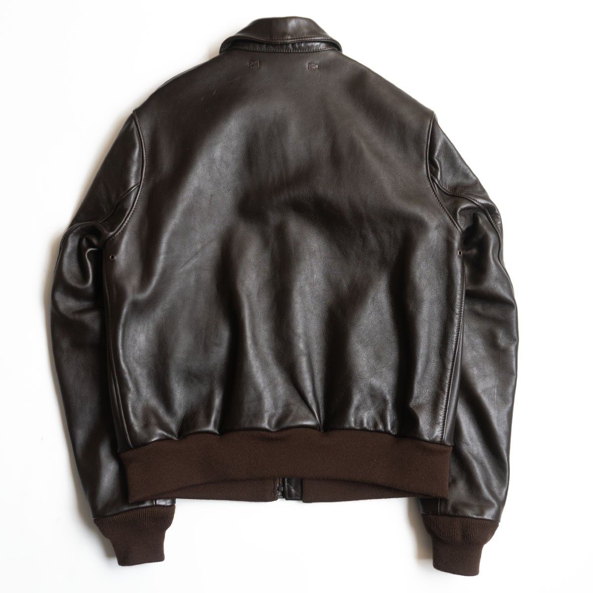 「^_^」AVIREX A-2 レザージャケット 42 AVIREX A2 レザー ジャケット 革ジャン サイズ42 AVIREX A-2 レザー