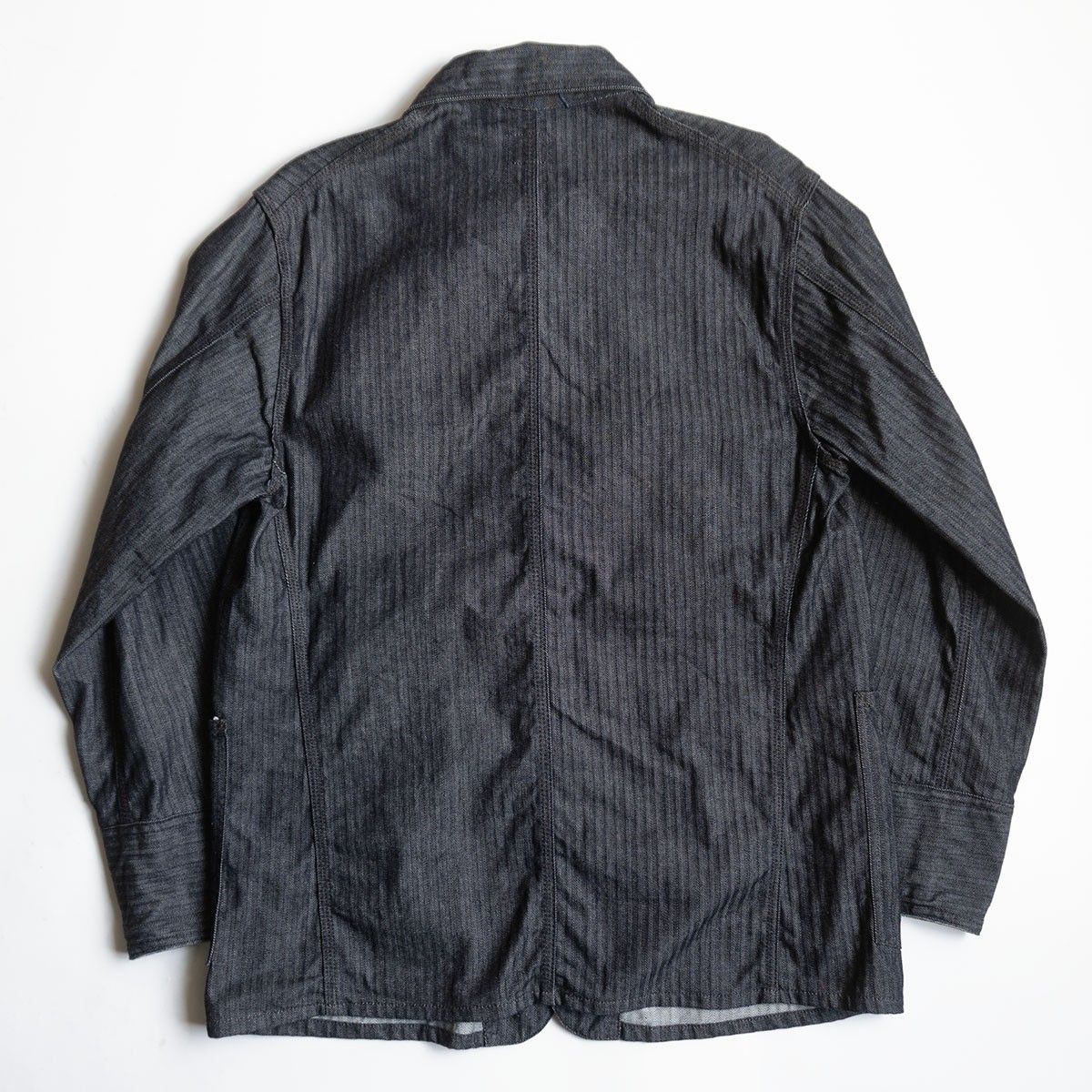 USA製/デッドストック】 POST OVERALLS【インディゴ ヘリンボーン