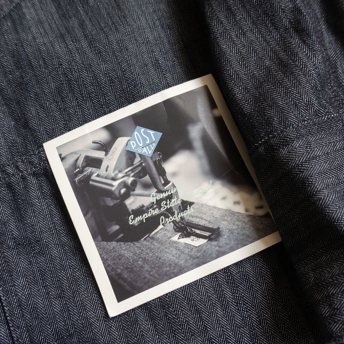 USA製/デッドストック】 POST OVERALLS【インディゴ ヘリンボーン