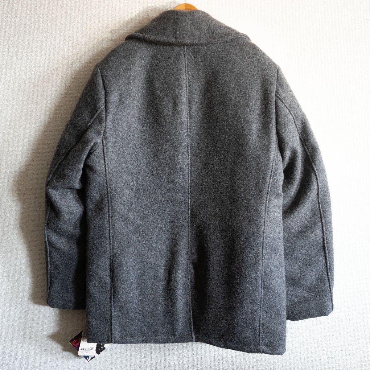 タグ付き未使用品】SCHOTT【740 ウール ピーコート】38 グレー