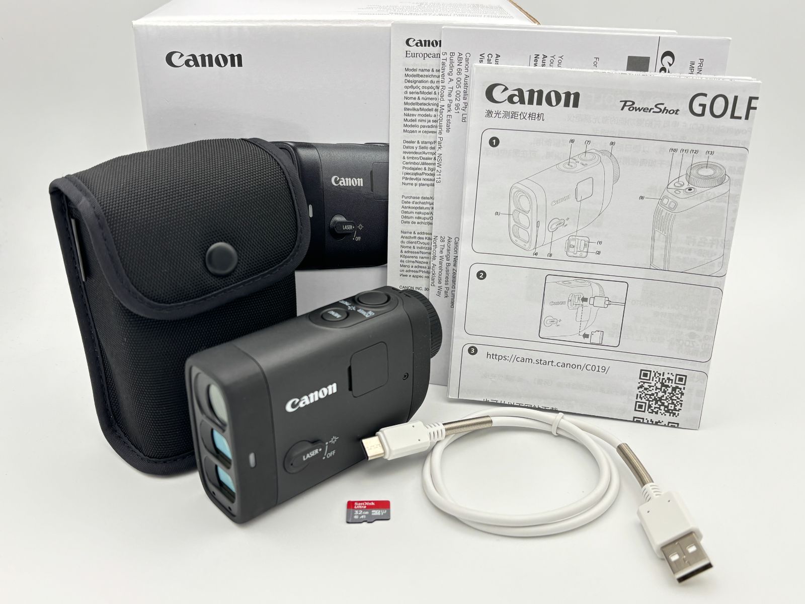 中古超美品 キャノン レーザー距離計 PowerShot GOLF(パワーショット