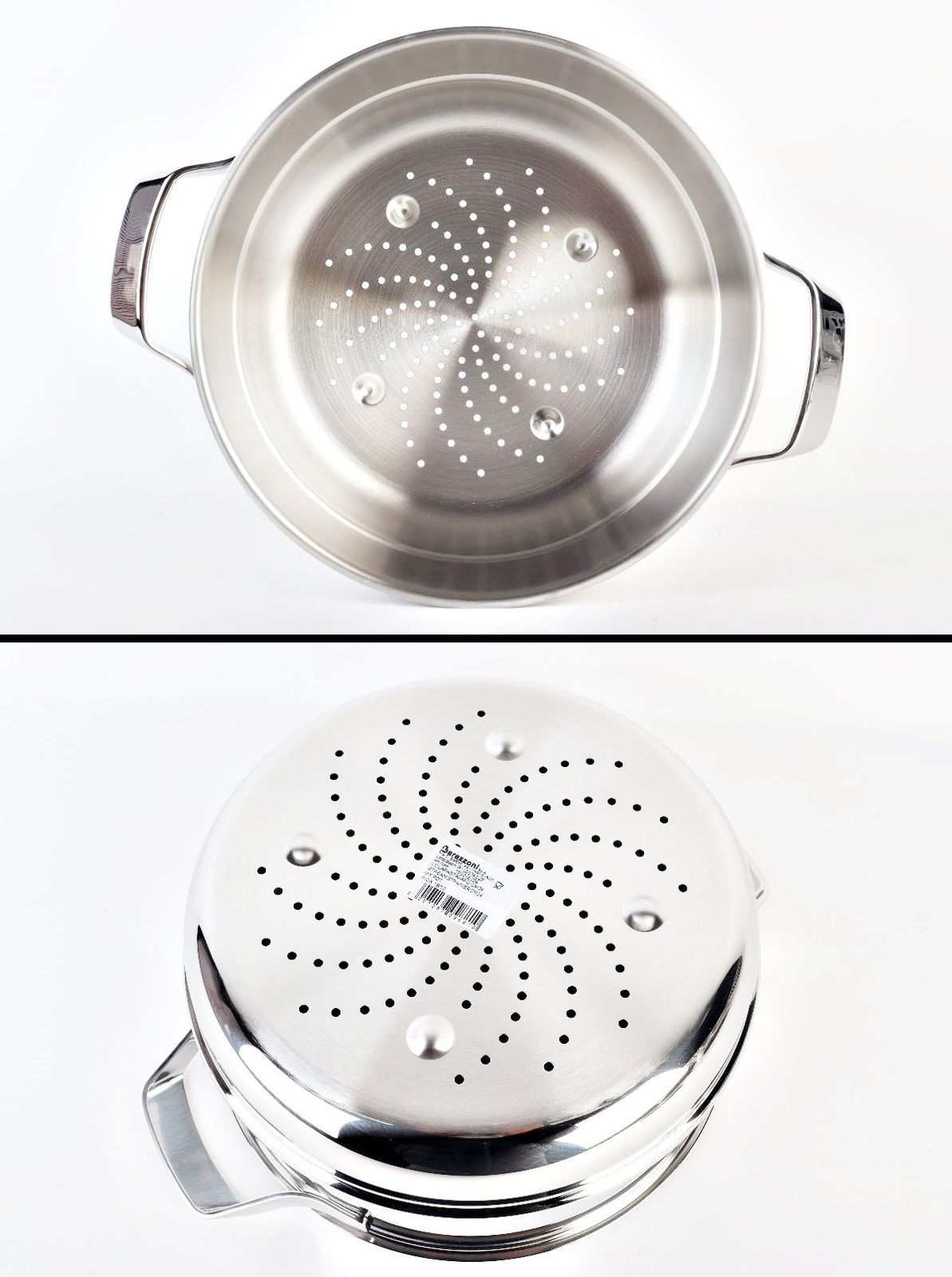 訳あり Barazzoni 鍋 スチーマー 2点セット MYPT2-155 MY POT IH 食洗