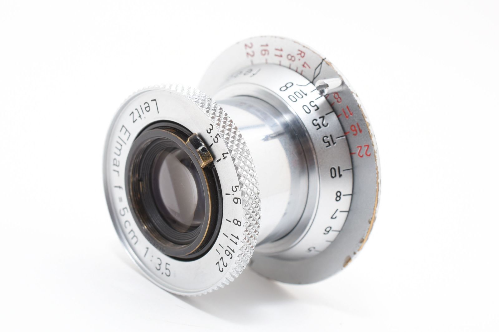 ☆極上品☆ Leica ライカ Elmar 5cm f3.5 赤 ダイヤ L39 ☆希少良品