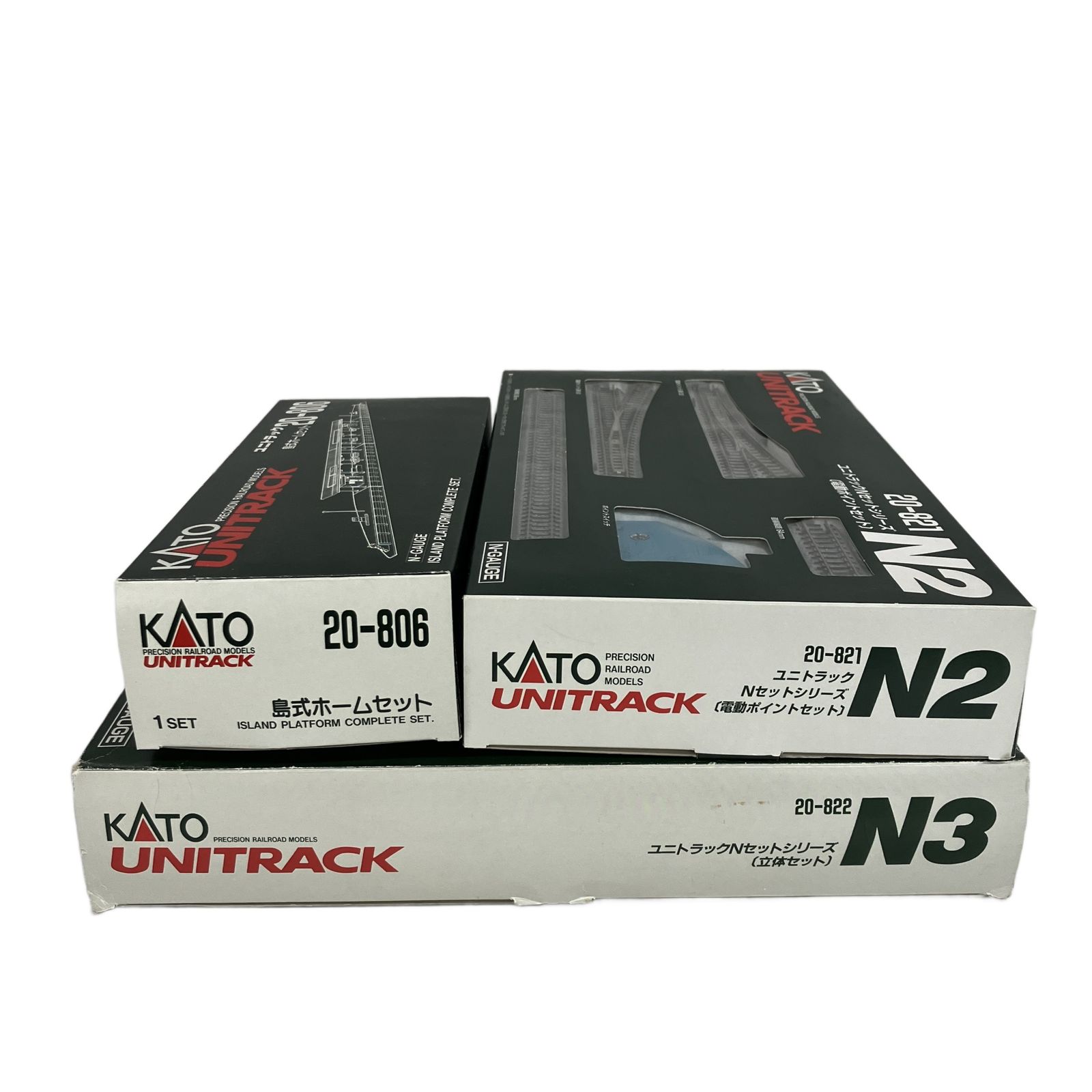 KATO 20-806 島式ホームセット /20-821 N2電動ポイントセット /20-822