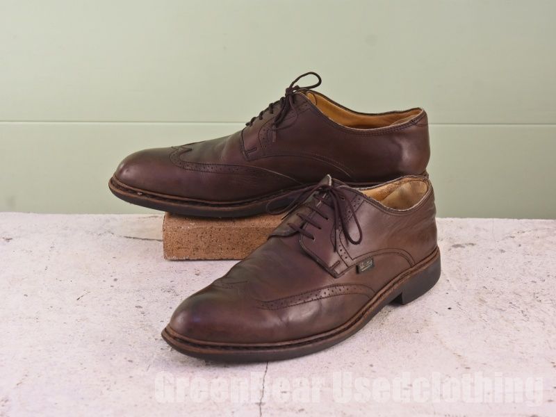 フランス製 Paraboot ウィングチップシューズ 茶 メンズ 25.5〜26cm