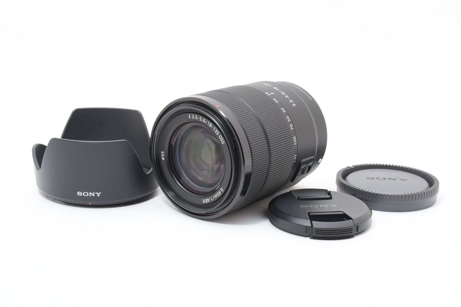 SONY SEL18135 レンズ 本体 + レンズキャップ + フード SONY SEL18135 レンズ 本体 + レンズキャップ + フード