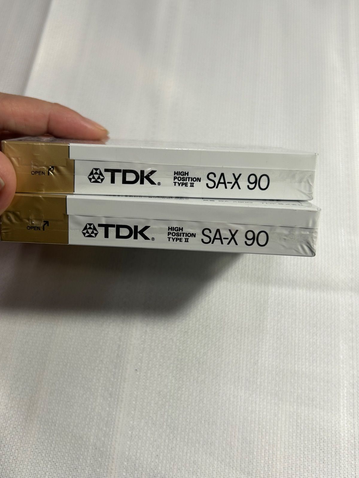 11700 TDK カセットテープ ハイポジ SA-X 90 2本セット 未使用 当時物