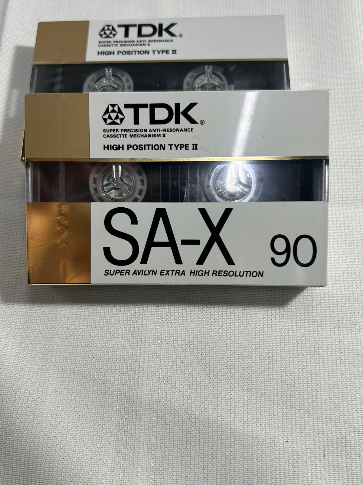 11700 TDK カセットテープ ハイポジ SA-X 90 2本セット 未使用 当時物