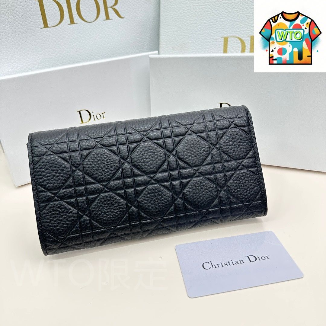 今日特価】Dior ディオール 最新人気ウォレット 輸入小牛皮で仕上げ
