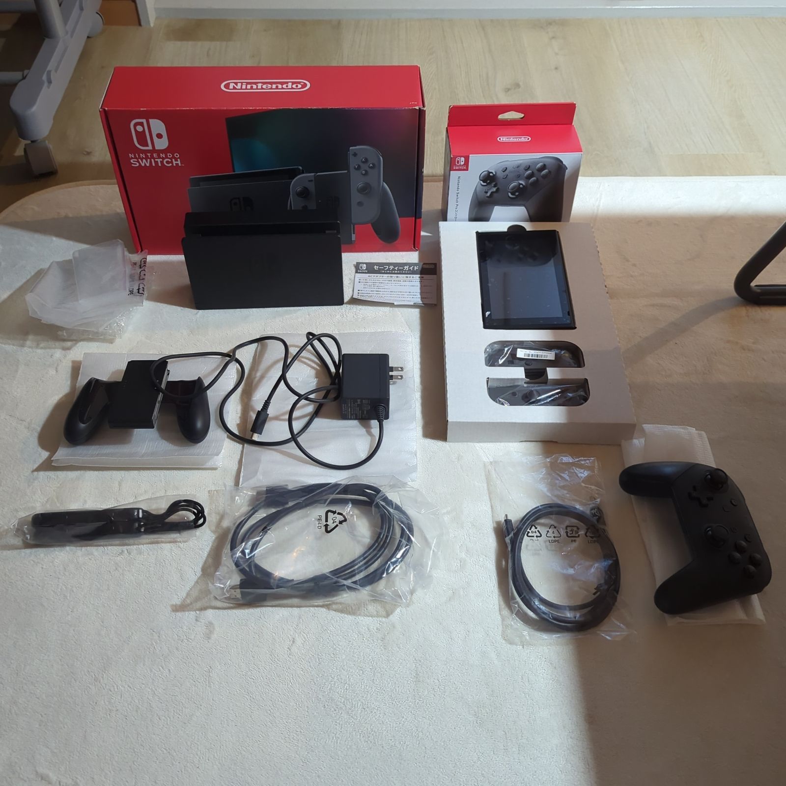 Nintendo Switch グレー　プロコンセット 美品 ニンテンドースイッチ Switch プロコン セット グレー - メルカリ