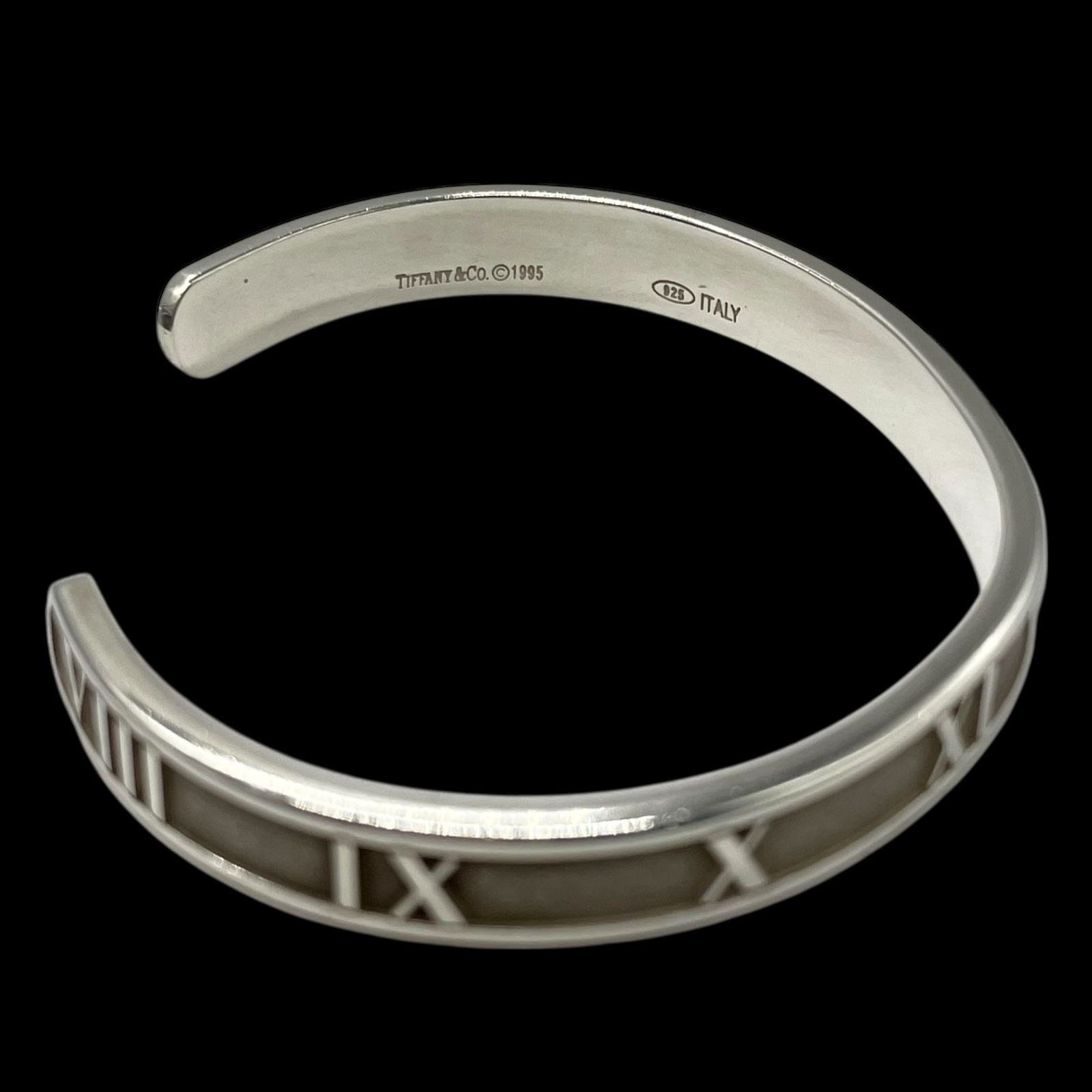 ☆ひろ☆未使用に近い☆Tiffany&co希少アトラスバングル☆ 希少 TIFFANY&Co. ティファニー アトラス バングル シルバー 925 刻印