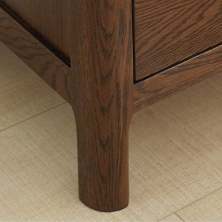 MU RONG ナイトテーブル アメリカオークウッド ベッドサイドテーブル