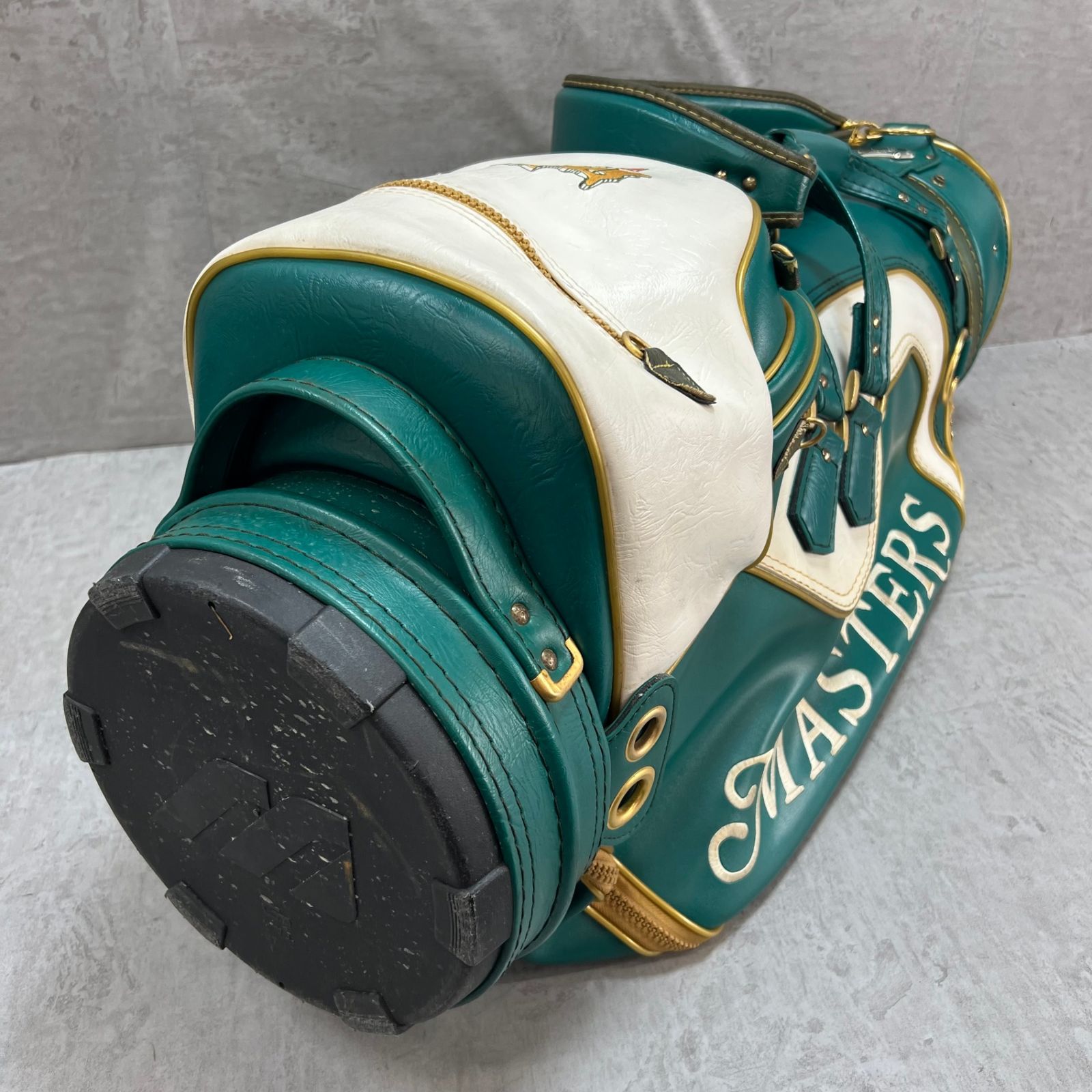 ミズノ マスターズ ゴルフ キャディバッグ 約9型 グリーン 緑 ラウンド