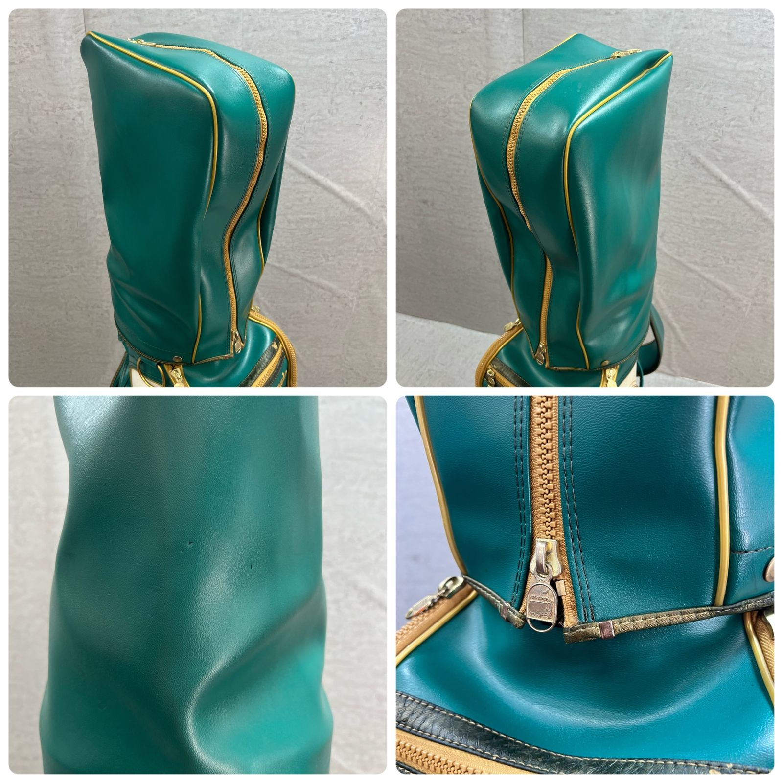 ミズノ マスターズ ゴルフ キャディバッグ 約9型 グリーン 緑 ラウンド