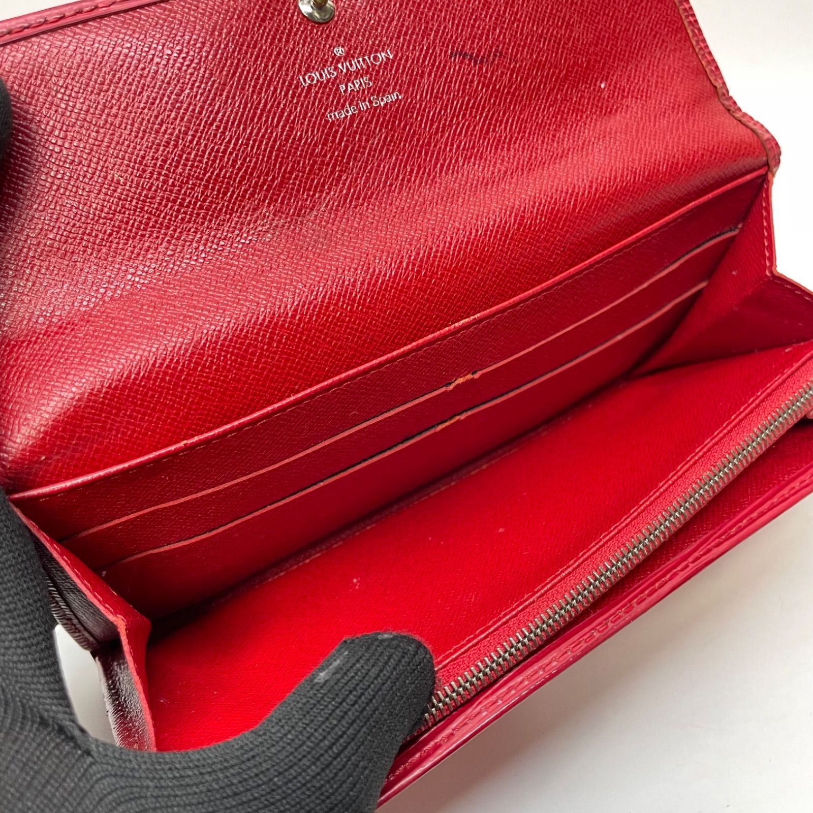 2958 LOUIS VUITTON ルイヴィトン エピ 長財布 ポルトフォイユ サラ