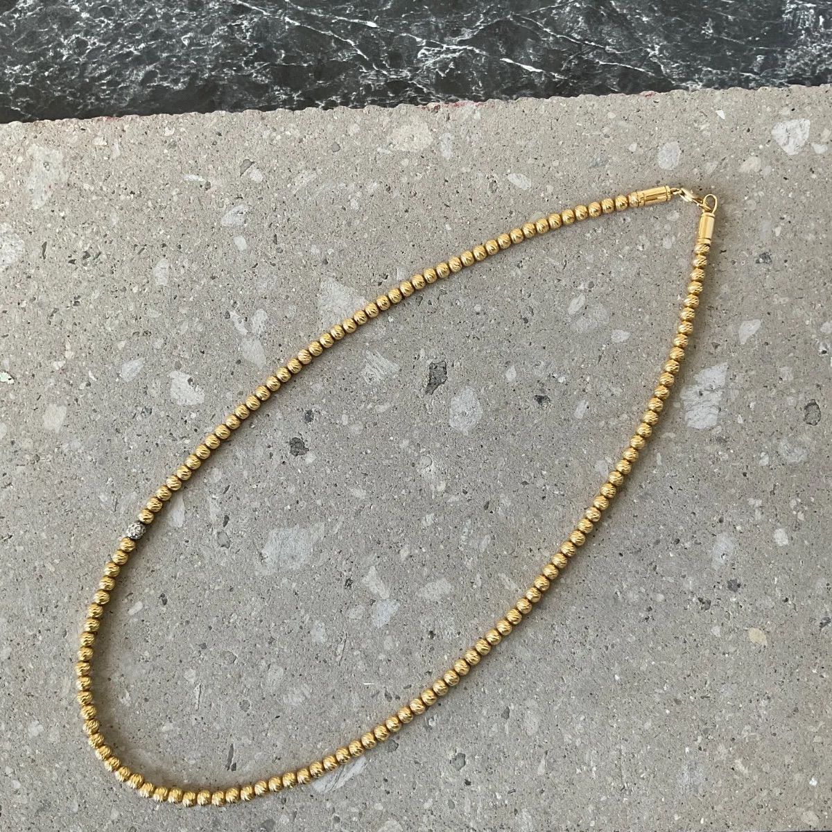 sjxゴールドグリッターネックレス(L) SJX ゴールドグリッター ネックレス GOLD GLITTER NECKLACE (L) 45cm