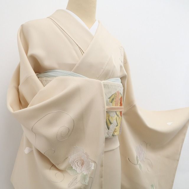 美品 正絹 肩身替わり 宝尽くし トールサイズ 付下げ 着物 A3709 美品 正絹 肩身替わり 宝尽くし トールサイズ 付下げ 着物 A3709 付