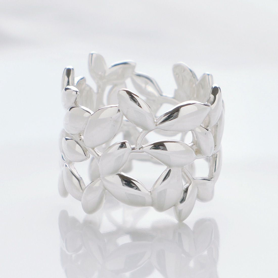 ティファニー オリーブ リーフ 925 リング 8号 - c.2000s パロマ