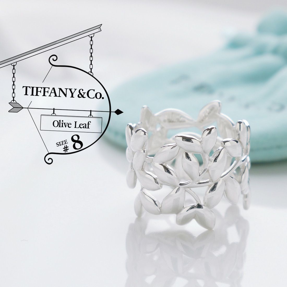 ティファニー オリーブ リーフ 925 リング 8号 - c.2000s - メルカリ