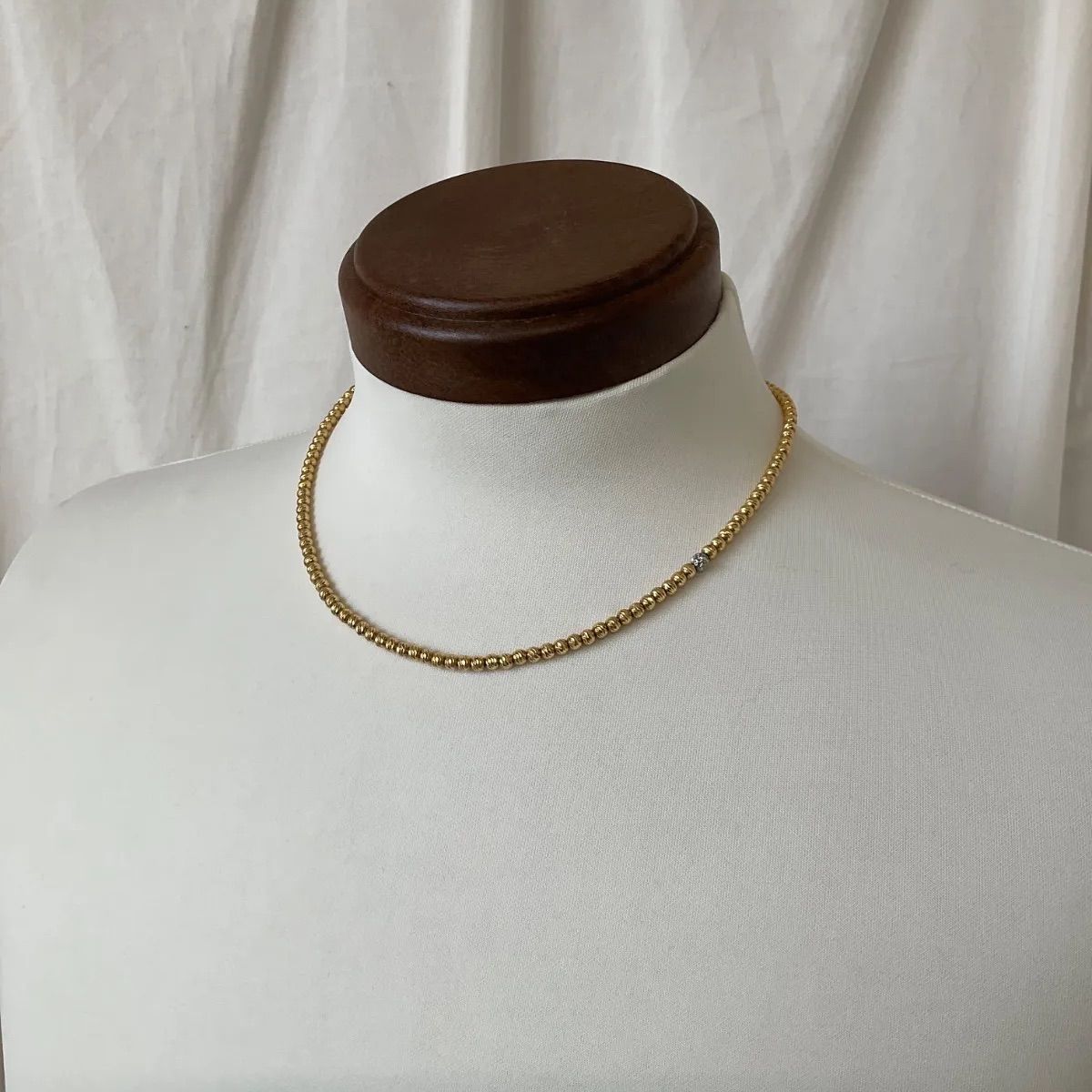 sjxゴールドグリッターネックレス(L) SJX ゴールドグリッター ネックレス GOLD GLITTER NECKLACE (L) 45cm