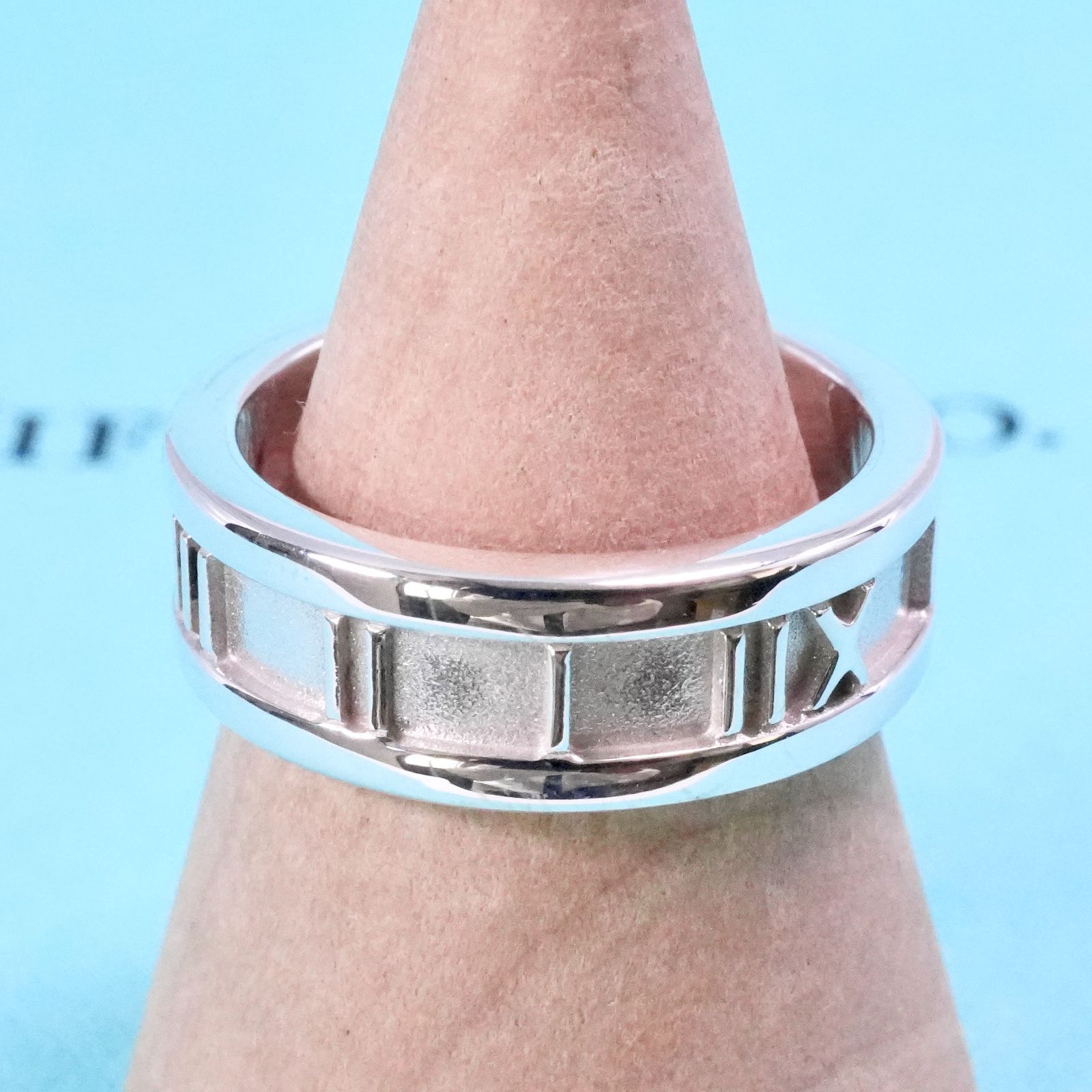 極美品9.5号 ティファニー アトラス リング オールドタイプ/25-1944S