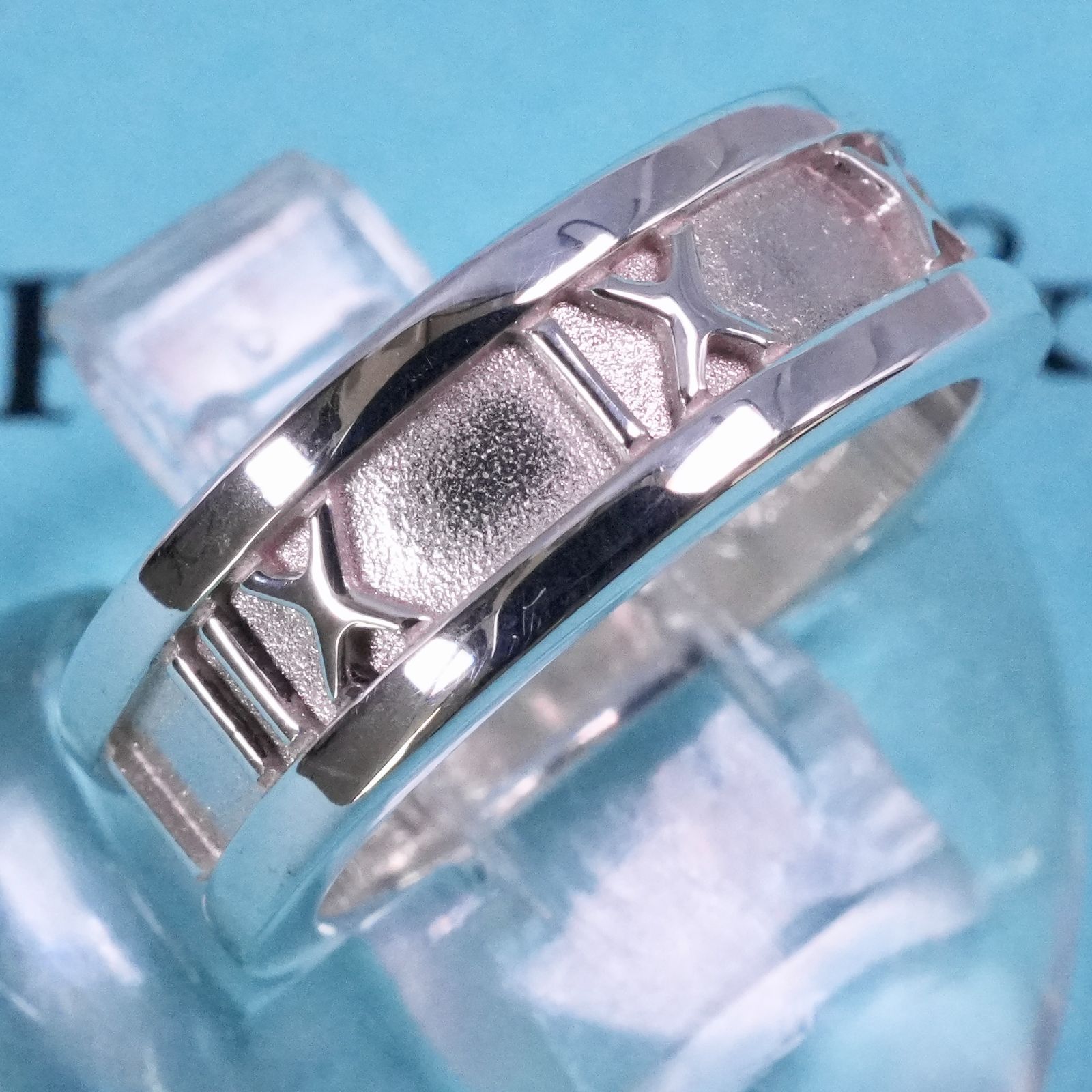 極美品9.5号 ティファニー アトラス リング オールドタイプ/25-1944S