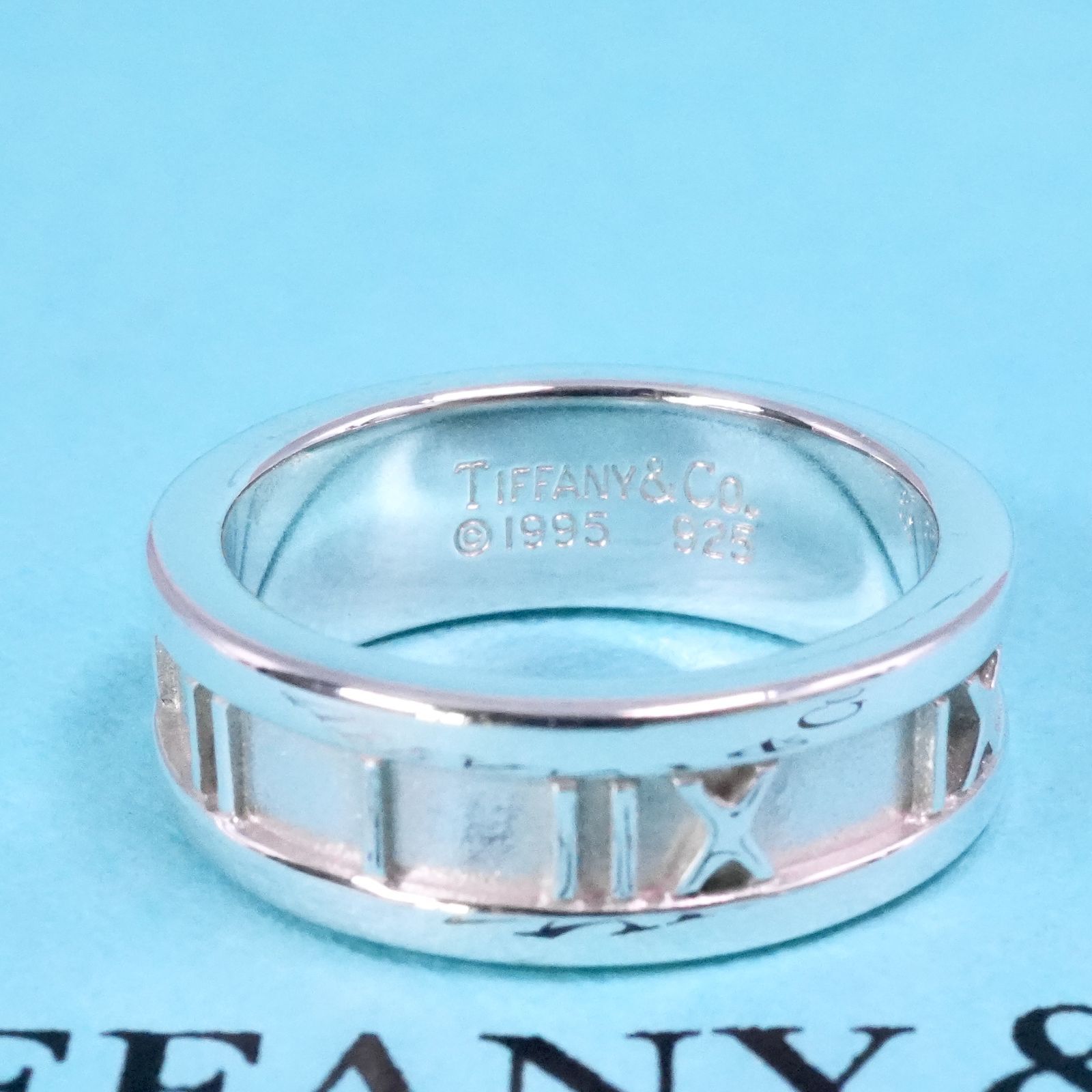 極美品9.5号 ティファニー アトラス リング オールドタイプ/25-1944S