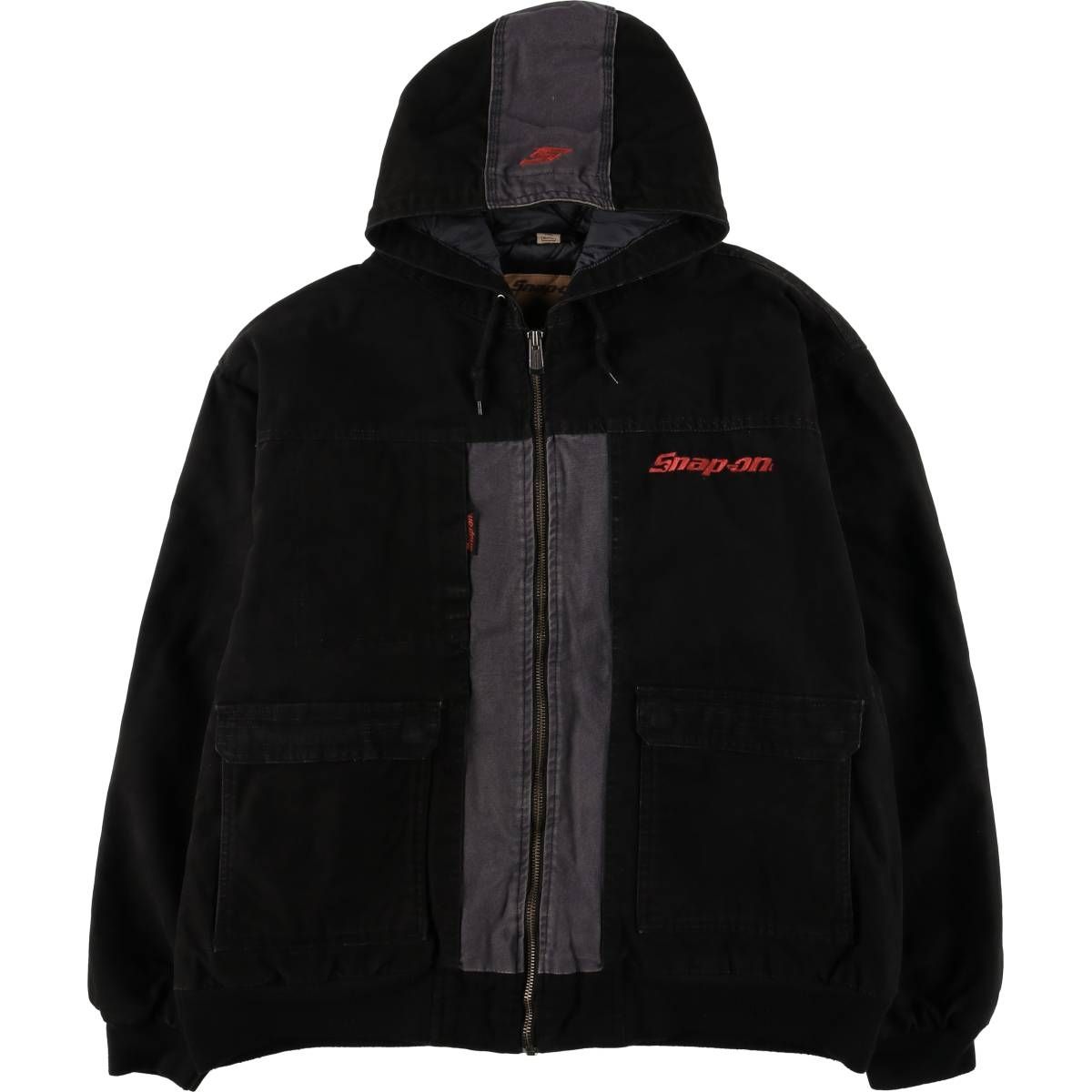 古着 スナップオン Snap-on 中綿入り ダックフルジップパーカー メンズ