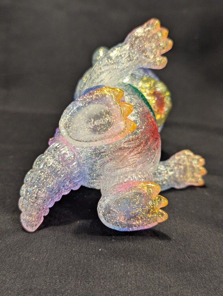 ART JUNKIE アートジャンキーソフビシリーズ クマラ クリアラメ成型/緑