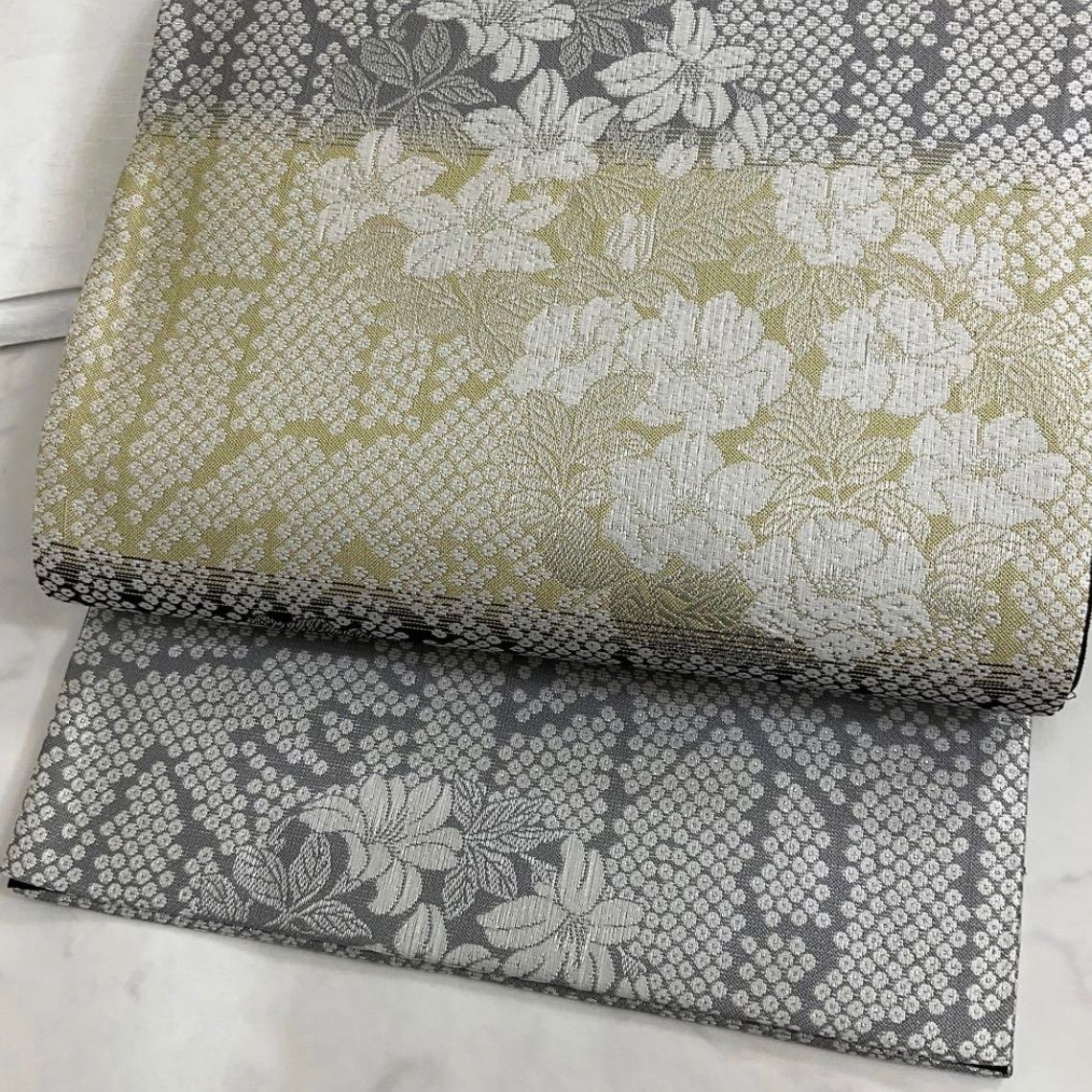 kimonoarisa◆厳選◆未使用同然◆ひなや工房◆洒落袋帯●452cm ○kimono+one○kimonoarisa○未使用同然○センスの良い袋帯○正絹○長