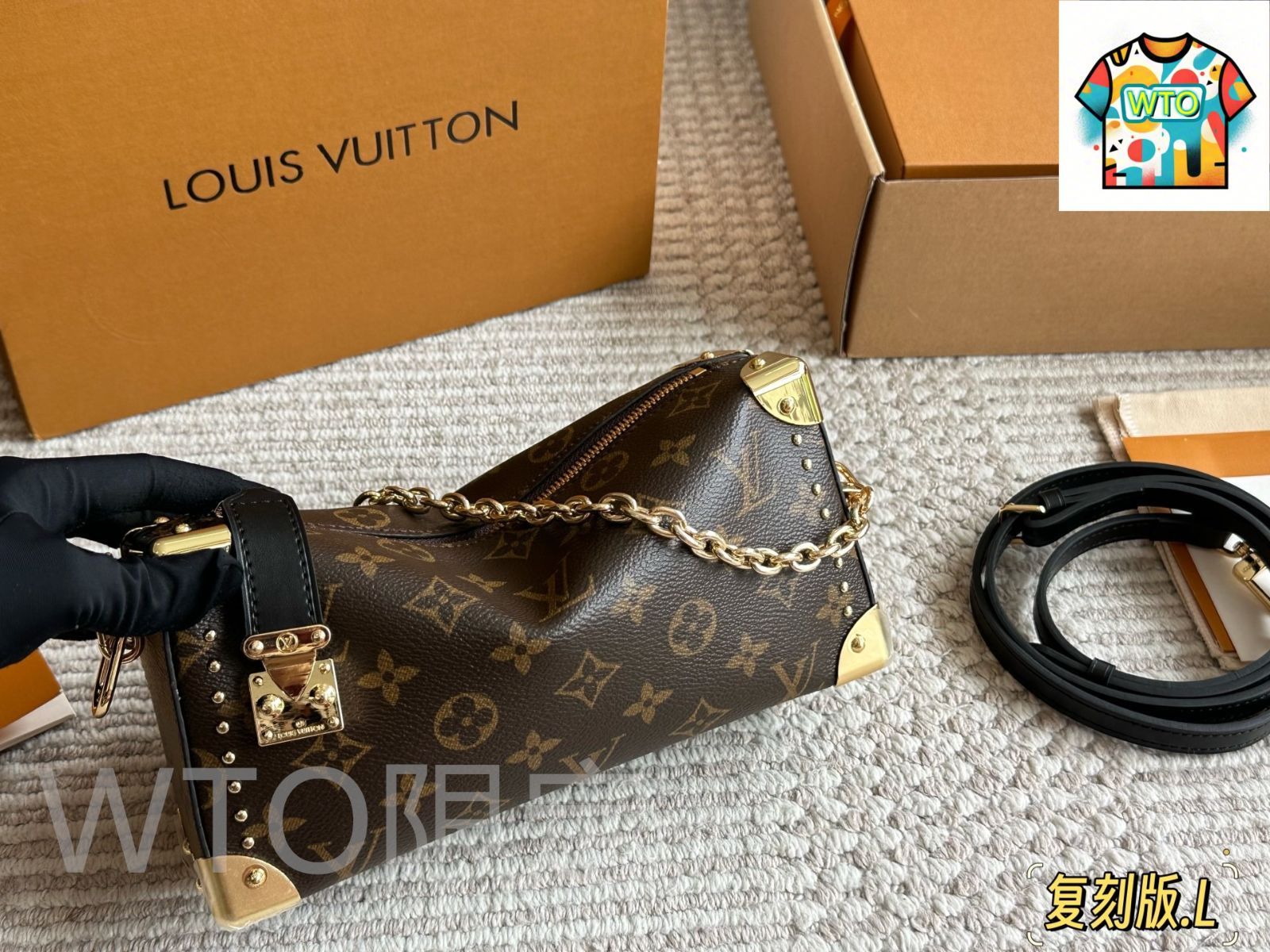 ヴィトンの箱 今日特価】LV ルイ・ヴィトン サイドトランク コレクション 柔軟な