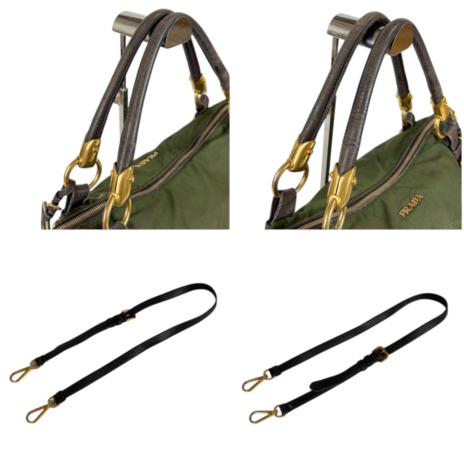 プラダ PRADA 2WAY ショルダーバッグ トートバッグ テスートナイロン 