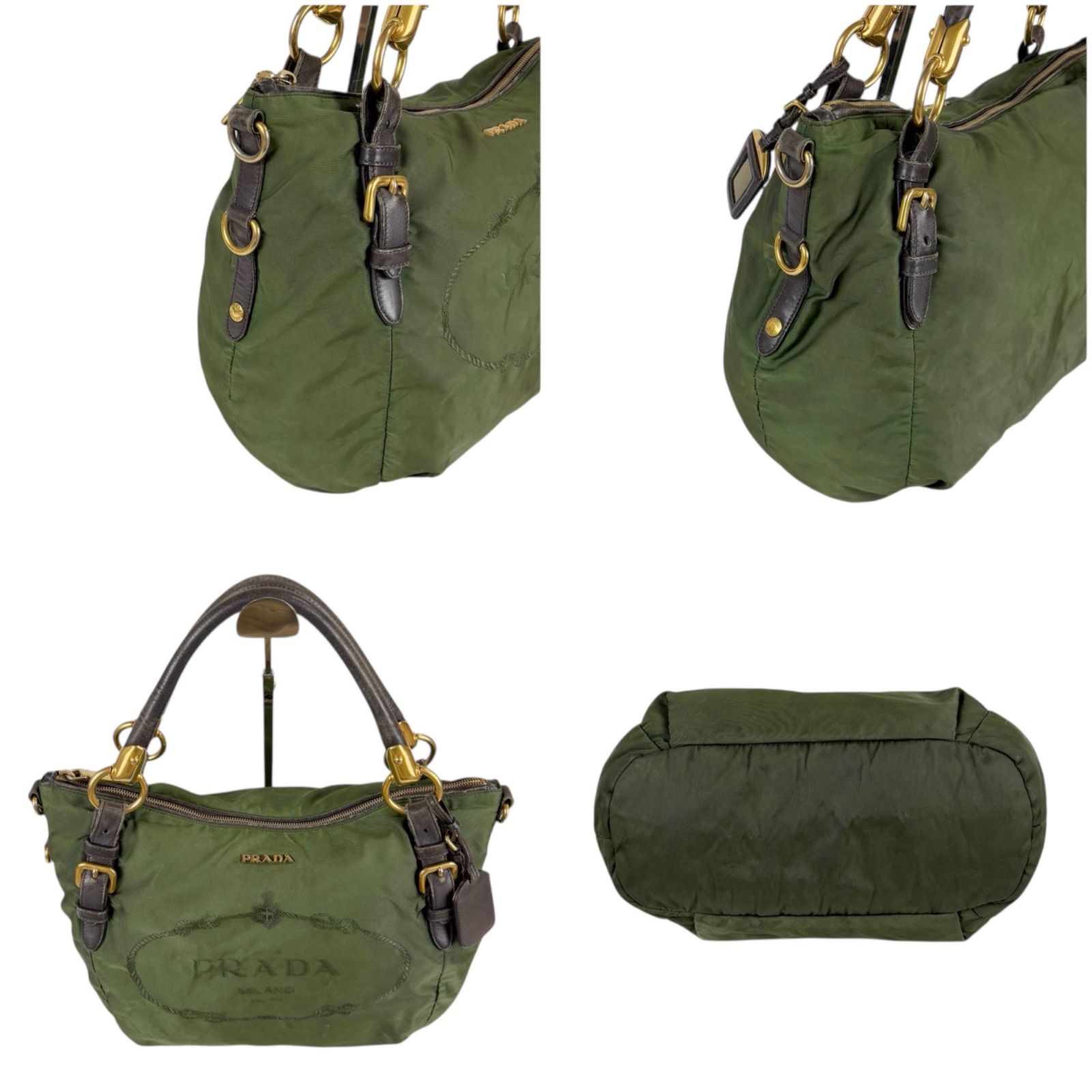 プラダ PRADA 2WAY ショルダーバッグ トートバッグ テスートナイロン